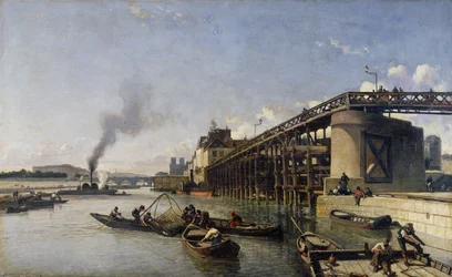 Utsikt över Paris, Seine eller l